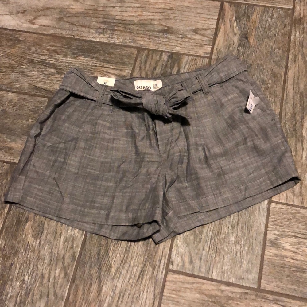 Grey Shorts with tie waist!